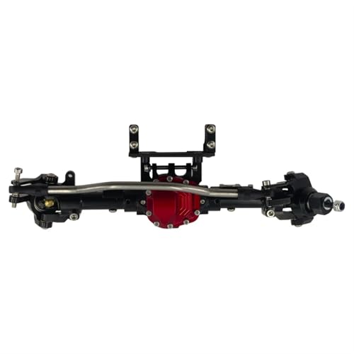 ZIBOXI Axial Scx10 Ii 2 Upgrades Teile Körper Gerade Vorder- Und Hinterachse for 1/10 90046 90047 AX90060 RC Auto Zubehör(Black Front Axle) von ZIBOXI