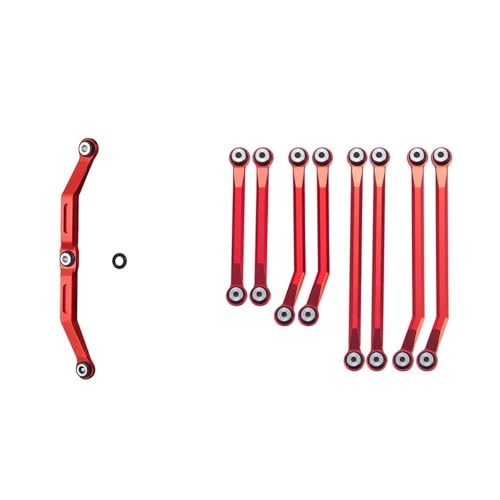 ZIBOXI Chassis Linkage High Clearan und Lenkung Link Set 1/18 RC Crawler TRX4M Fit for Bronco for Defender Upgrade Teile(Chassis and Steering) von ZIBOXI