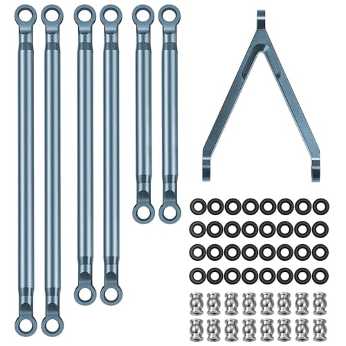 ZIBOXI Chassis Links Suspension Gestänge Mit Stange Ende for Axial SCX24 1/24 RC Micro Crawler Auto Upgrade Teile(for AXI00005-Titan) von ZIBOXI