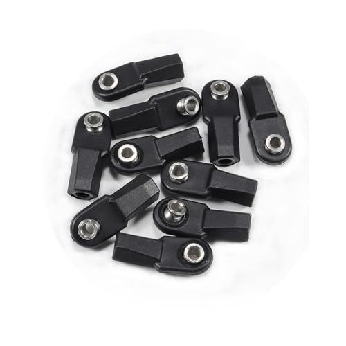 ZIBOXI Gerade abgewinkelte M4 Stangenenden mit 7mm Pivot Ball for 1/10 RC Crawler TRX4 SCX10 Element Enduro TF2 CC01 Links Gebäude(Angled 10PCS) von ZIBOXI