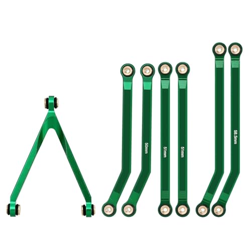 ZIBOXI Hohe Clearance Chassis Links Set RC Crawler Axial SCX24 AXI00001 C10 AXI00002 Fit for Jeep JLU for Ford Bronco AXI00006(Green) von ZIBOXI