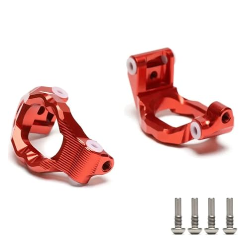 ZIBOXI Lenkrollen C-Hubs Links Rechts #8932#8940 Upgrade RC Auto Crawler 1/10 Passend for Traxxas Maxx 4S 89076-4(RED) von ZIBOXI