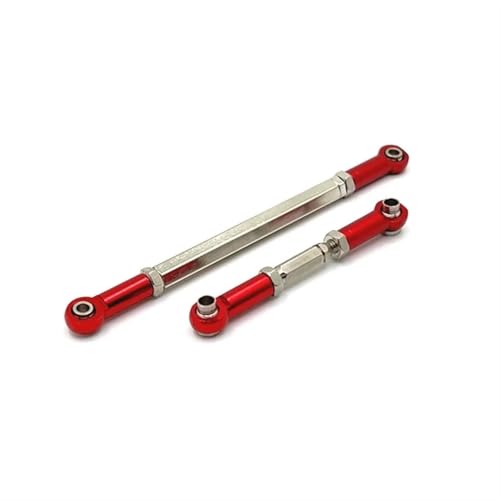 ZIBOXI MN82 MN78 Lenkstange Link Stange Spurstange 1/12 RC Auto Upgrades Teile Zubehör(Red) von ZIBOXI