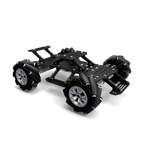 ZIBOXI Mecanum Rad Roboter Auto 4WD Omnidirektionale Smart Car Chassis 0,65A 250RPM 2,6A 460RPM for Raspberry Pi STM32(Size:Advance 250RPM) von ZIBOXI
