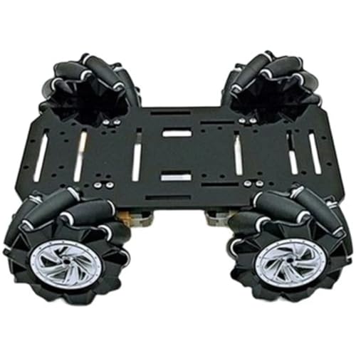 ZIBOXI Mecanum Wheel Omnidirektionales Roboterauto-Chassis-Kit mit 4 TT-Motoren for Arduino Raspberry Pi DIY-Spielzeugteile (Size : A Single Layer) von ZIBOXI