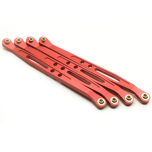 ZIBOXI Oberen Unteren Suspension Shift Link Gestänge Axial Fit for Wraith 90018 1/10th RC Crawler(Lower Red) von ZIBOXI