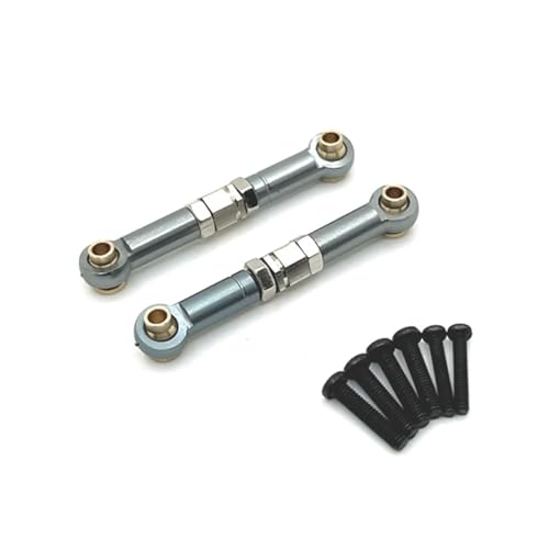 ZIBOXI Passend for MJX 14209 14210 Front Steering Rod Lenkverbindungen 1/14 RC Auto Upgrade Teile Zubehör(Gray) von ZIBOXI