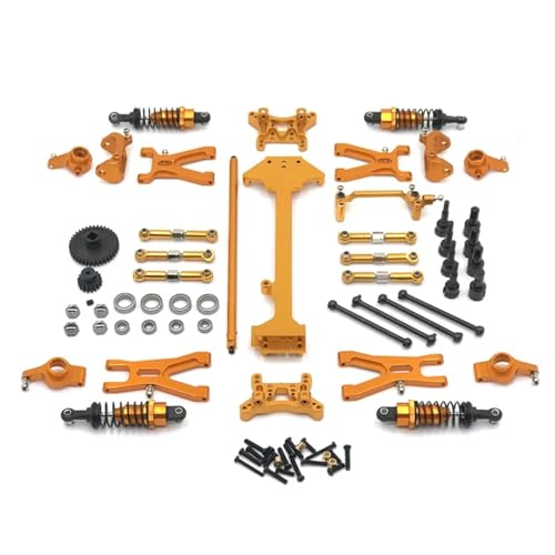 ZIBOXI Passend for WLtoys A949 A959 A969 A979 K929 Upgrade-Teilesatz Antriebswelle Stoßdämpfer Verbindungsstange 1/18 RC Autozubehör(Yellow) von ZIBOXI