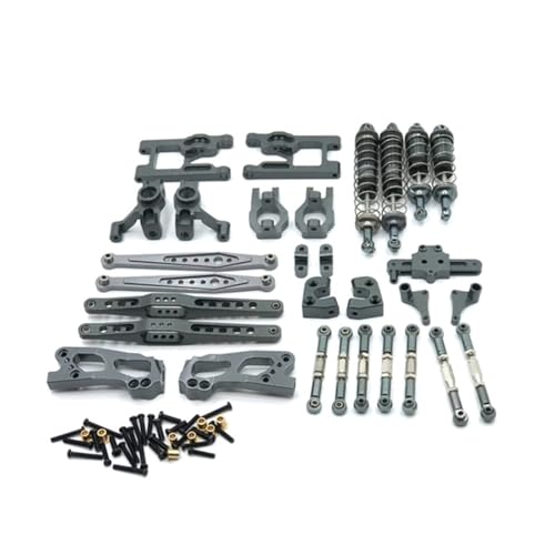 ZIBOXI Passend for Wltoys 12428 Upgrade-Teile-Kits Schwingarm-Verbindungsstange Stoßdämpfer for Wltoys 12423 12428 FY-03 1/12 RC-Autozubehör(Gray) von ZIBOXI