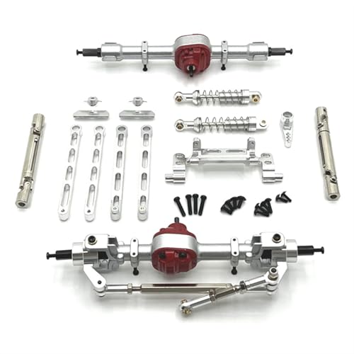 ZIBOXI R/C Auto Teile Zubehör Upgrade Vorne Hinten Montage Kit Fit for Mang NIU 1/12 MN82 LC79 MN78 Umwandlung Teile(Silver) von ZIBOXI