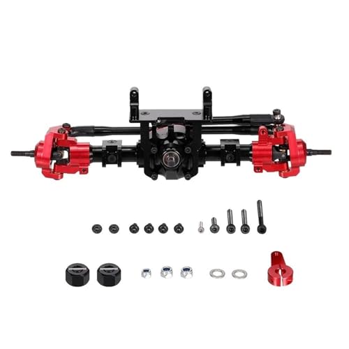 ZIBOXI RC Auto vorne Hinterachse mit Schutz for 1:10 RC Crawler Auto Axial SCX10 II 90046 90047(RED) von ZIBOXI