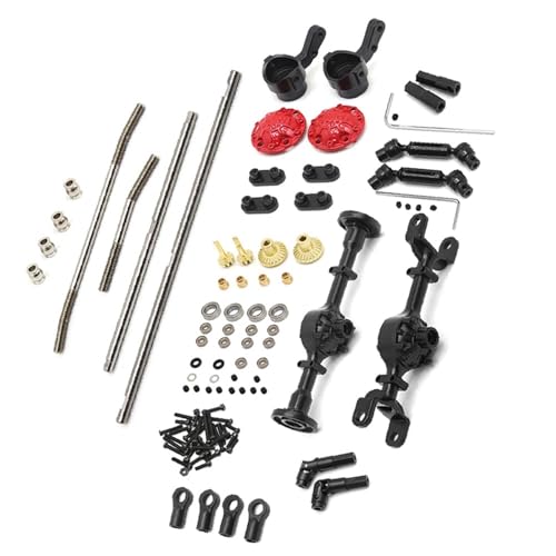 ZIBOXI RC Crawler Rad Achse Kit Fit for WPL W170 RC Auto Metall Vorne Mitte Hinterachse Getriebe Antriebswelle RC Auto Upgrades Teile von ZIBOXI