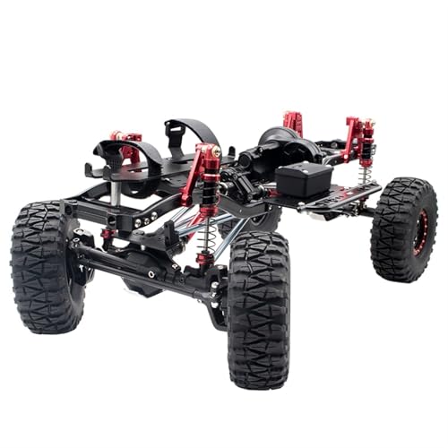 ZIBOXI Racing 313 mm Radstand Zwei-Gang-Portalachse Edition Chassis-Rahmen-Upgrade-Kit for RC Crawler Car Axial SCX10 II 90046 von ZIBOXI