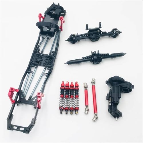 ZIBOXI Racing 313mm Radstand DIY Servo Auf Achse Edition Chassis Rahmen Upgrade Kit for RC Crawler Auto Axial SCX10 II 90046 von ZIBOXI