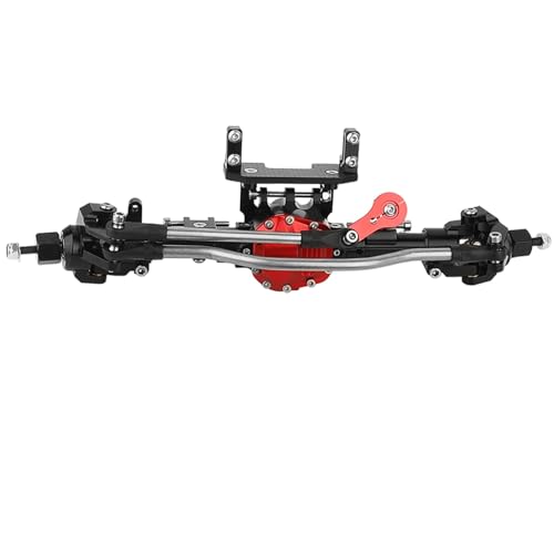 ZIBOXI SCX10 II Vorder-Hinterachse-Set for 1/10 RC Crawler Axial AR44 90047 90046 AX90060 Builders Kit Upgrade-Teile(Black Front Axle) von ZIBOXI