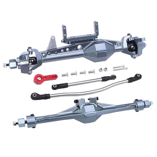 ZIBOXI SCX10 III Vorder- und Hinterachsen-Set for 1/10 RC Crawler Car Axial SCX10 III AXI03007 Achsen-Upgrade-Teile(Titanium Set) von ZIBOXI