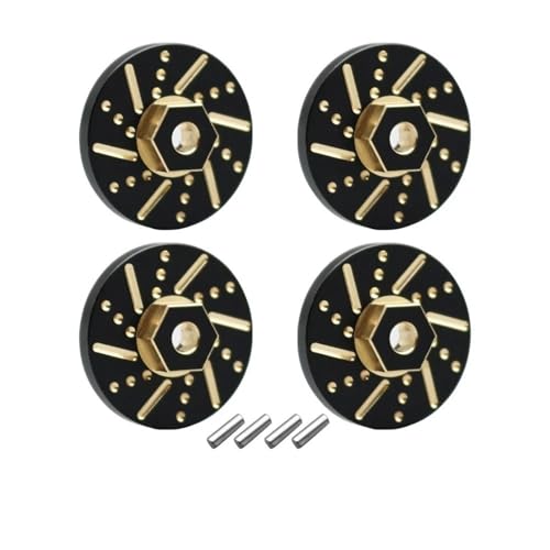 ZIBOXI SCX24 Portalachse mit schweren Messinggewichten for 1/24 RC Crawler Axial SCX24 90081 C10 for Jeep Gladiator Bronco(Brass Hex Weight) von ZIBOXI