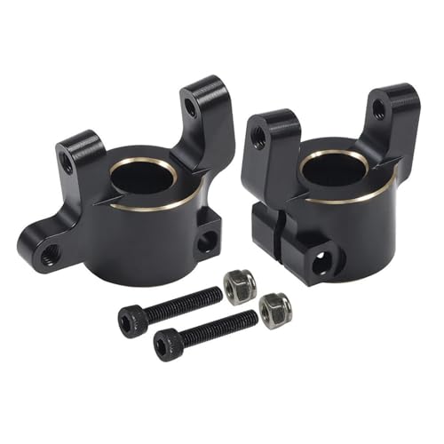 ZIBOXI Schwarze Gewichte AR44 Achsen-Diff-Abdeckung, Achsschenkel, C-Naben, Verbindungshalterungen, Batteriefach for Axial SCX10 II 90046 90047 Chassis(C-hubs) von ZIBOXI