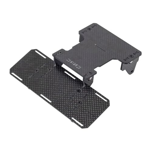 ZIBOXI Schwarze Gewichte AR44 Achsen-Diff-Abdeckung, Achsschenkel, C-Naben, Verbindungshalterungen, Batteriefach for Axial SCX10 II 90046 90047 Chassis(LCG Battery Tray) von ZIBOXI