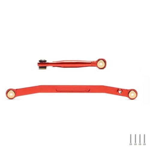 ZIBOXI Spurstange Links 1Set for 1/24 RC Autos Upgrade Teile Axial SCX24 AXI00002 AXI00001 AXI90081(RED) von ZIBOXI