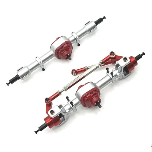 ZIBOXI Upgrade, Vorder- und Hinterachsbaugruppen, passend for MN-Modell 1/12 MN82 LC79 MN78 RC-Autoteile(Red) von ZIBOXI