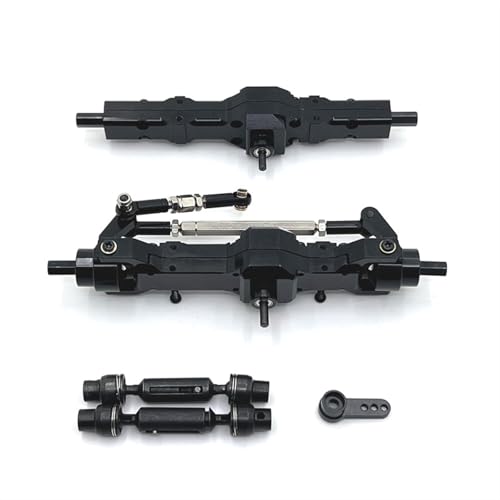 ZIBOXI Upgrade der Vorder- und Hinterachsbaugruppe Getriebewelle passend for WPL 1/10 C74 1/16 RC Autoteile(Black) von ZIBOXI