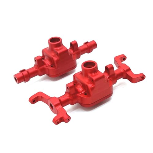 ZIBOXI Upgrade des Vorder- und Hinterachsbaugruppengehäuses passend for FMS 1/18 RC-Autoteile(Red) von ZIBOXI