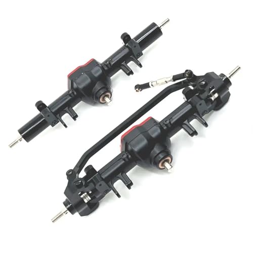 ZIBOXI Verbesserte Vorder- und Hinterachsdifferentialbaugruppe, passend for MN MN128 MN86 G500 1/12 RC-Car-Upgrade-Teile(Black Front Rear) von ZIBOXI