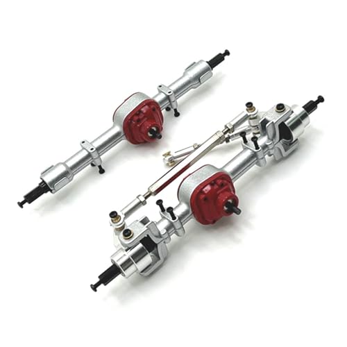 ZIBOXI Vorder- und Hinterachse, passend for MNMODEL 1/12 MN82 LC79 MN78 Fernbedienung Autoteile Upgrade(Silver) von ZIBOXI