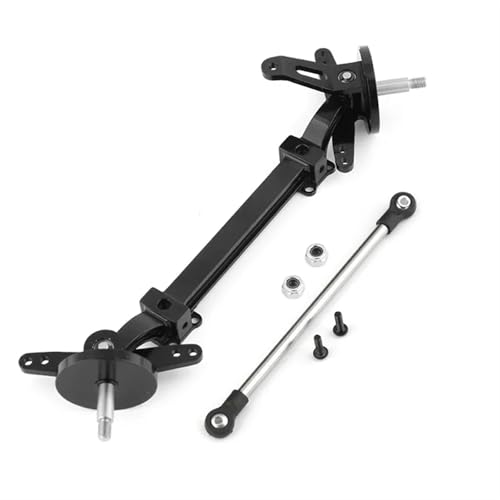 ZIBOXI Vorderachse Lenkung Link Pole Linkage Rod Keine Power Fit for Tamiya 1/14 RC LKW Traktor Auto Upgrades Teile(Black B) von ZIBOXI