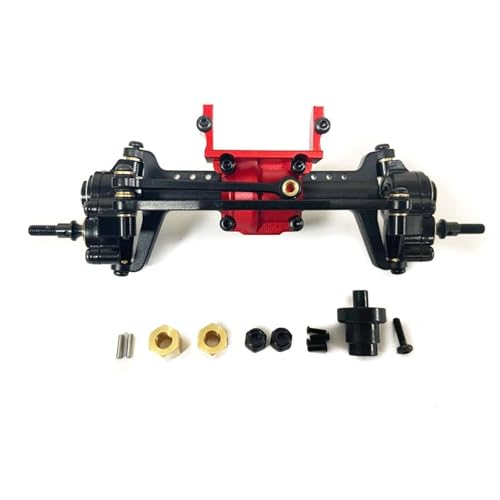 ZIBOXI Vorderachse for FMS FCX18 FCX24 1/24 RC Auto Upgrade Teil(Black) von ZIBOXI