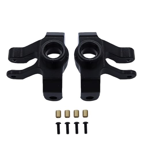 ZIBOXI Vordere Hinterachse Gehäuse Brücke Shell Abdeckung for 1/12 MN MN86K MN86KS MN86 MN86S RC Auto Upgrade Ersatzteile(Black Steering Cup) von ZIBOXI