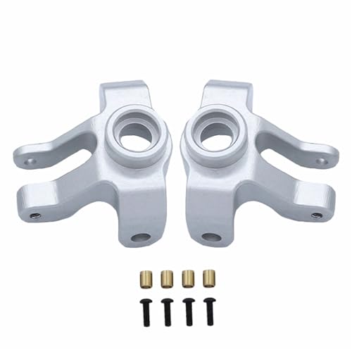 ZIBOXI Vordere Hinterachse Gehäuse Brücke Shell Abdeckung for 1/12 MN MN86K MN86KS MN86 MN86S RC Auto Upgrade Ersatzteile(Silver Steering Cup) von ZIBOXI