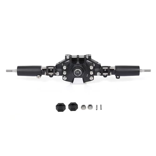 ZIBOXI Vordere Hinterachse RC Brückenachse RC Ersatzteile for Axial SCX10 II 90046 90047 RC Crawler Truck(Black Rear Axle) von ZIBOXI