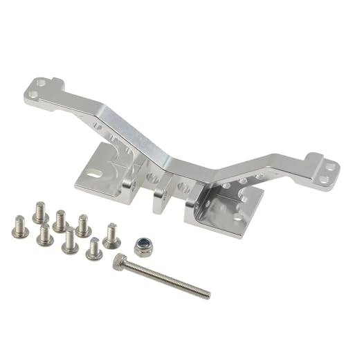 ZIBOXI Vordere Hinterachse Verstärkung Schwarz 4 Link Rod Achse Mount Set Axial SCX10 Fit for Wrangler 90047 1/10 RC Crawler Auto(Silver Front) von ZIBOXI