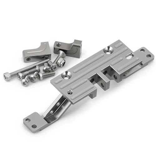 ZIBOXI Vordere Hinterachse Verstärkung Schwarz 4 Link Rod Achse Mount Set Axial SCX10 Fit for Wrangler 90047 1/10 RC Crawler Auto(Titanium Front) von ZIBOXI