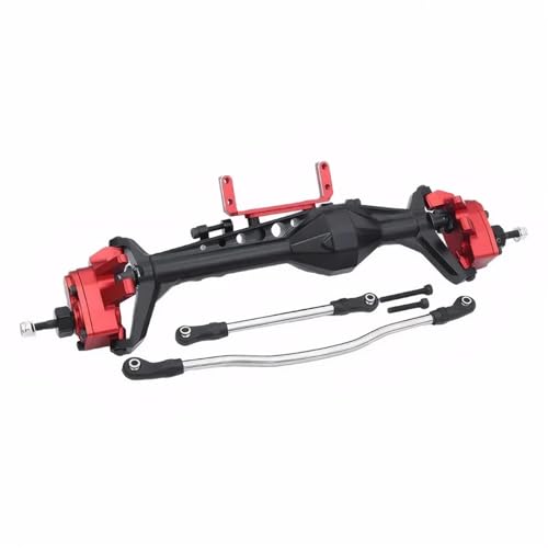 ZIBOXI Vordere Hinterachse komplett axial passend for Capra UTB10 1.9 UTB 1/10 RC Crawler Car Upgrade Teile(Red Front) von ZIBOXI