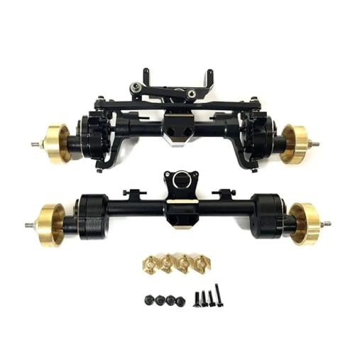 ZIBOXI Vorderer Hinterachsschutz Rc Vordere Hinterachse 1 24 Rc Vordere Hinterachse for AXIAL SCX24 Schwarz von ZIBOXI