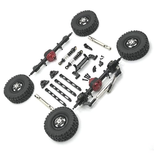 ZIBOXI Vorne Hinten Portal Achse DIY Kit 1/12 for MN MN82 LC79 MN78 RC Auto Teil RC Auto Zubehör Schwarz(Black) von ZIBOXI