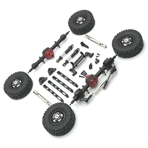 ZIBOXI Vorne Hinten Portal Achse DIY Kit 1 12 Fit for MN MN82 LC79 MN78 RC Auto Teil RC Auto Zubehör(Black) von ZIBOXI