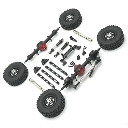 ZIBOXI Vorne Hinten Portal Achse Stoßdämpfer Lenkung Link Stange for MN MN82 LC79 MN78 1/12 RC Upgrade Teile(Black) von ZIBOXI