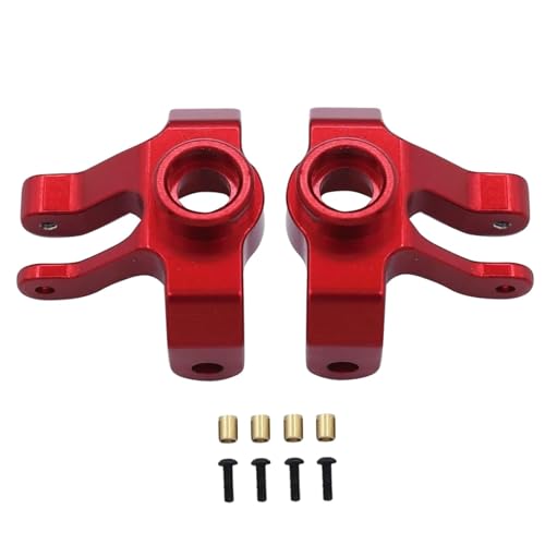 ZIBOXI Vorne Hinterachse Gehäuse Brücke Shell Abdeckung Lenkung Tasse Block C 1/12 Fit for MN MN86K MN86KS MN86 MN86S RC Auto Ersatzteile(Red Steering Cup) von ZIBOXI