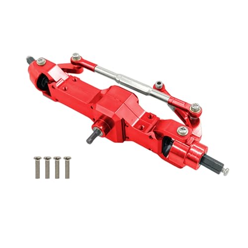 ZIBOXI Vorne Mitte Hinten Brücke Achse Getriebe Box Fit for WPL C14 C24 B14 B24 B16 B36 1/16 RC Auto LKW Rock Crawler LKW RC Auto Teile(Red Front) von ZIBOXI