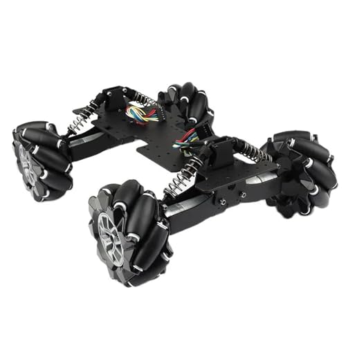 ZIBOXI W100 Roboterauto Omnidirektionales Mecanum-Rad-Roboterauto-Chassis-Kit for Arduino, verstellbare Federung, zerlegt von ZIBOXI