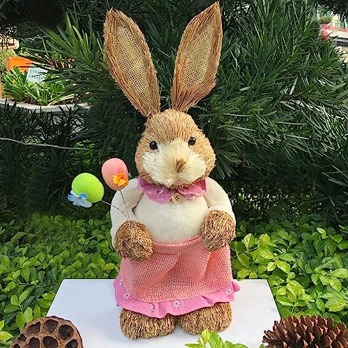 ZICHENXR Osterhase Partyzubehör Ornamente Osterstrohkaninchen Für Kinder Und Erwachsene Mit Einfachem Muster Entlastet Den Druck von ZICHENXR