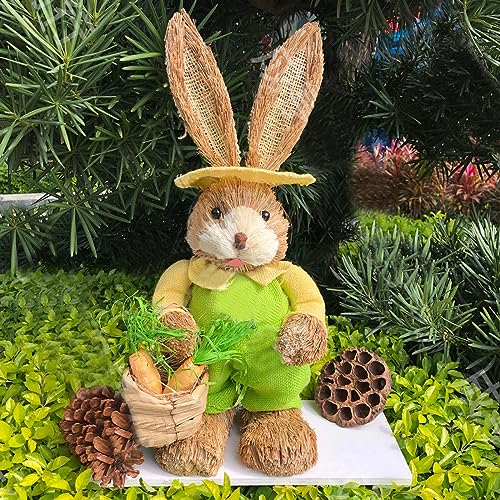 ZICHENXR Osterhase Partyzubehör Ornamente Osterstrohkaninchen Für Kinder Und Erwachsene Mit Einfachem Muster Entlastet Den Druck von ZICHENXR