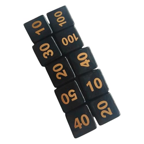 10pcs Einzigartige Acryl Mehrseitige Spiel Dices Round Corner Rollenspiel Dices 6 Seitig Tischspiel Dices Glatte Oberflächen von ZIDDAR