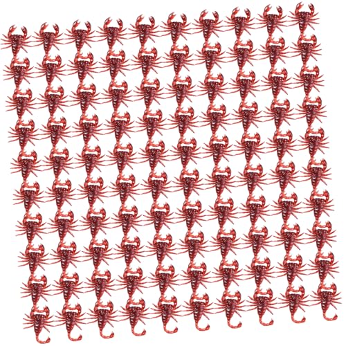 ZIDDAR 100pcs Halloween False Roach Kollektion Für Kinder Dunkelhandwerk Scorpions Cockroach Fun Halloween Lustige Kakerlake Roach von ZIDDAR