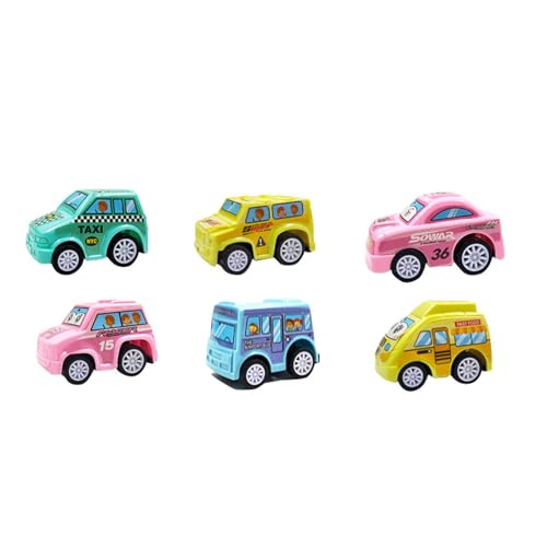 ZIDDAR 6pcs Small Pull Back Car Set Trägheit Fahrzeug Spielzeug Für Kinder Zufällige Stile Freundlich Und Sicher Für Kleinkind Handgriff von ZIDDAR