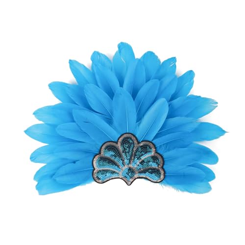 ZIDDAR Mardi Gras Hairband Halloween Stirnbandkopfschmuck Für Maskerade Make Up Für Party Maskerade Roaring Flapper Cosplay von ZIDDAR